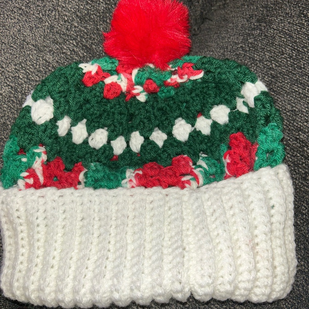 Handmade holiday beanie